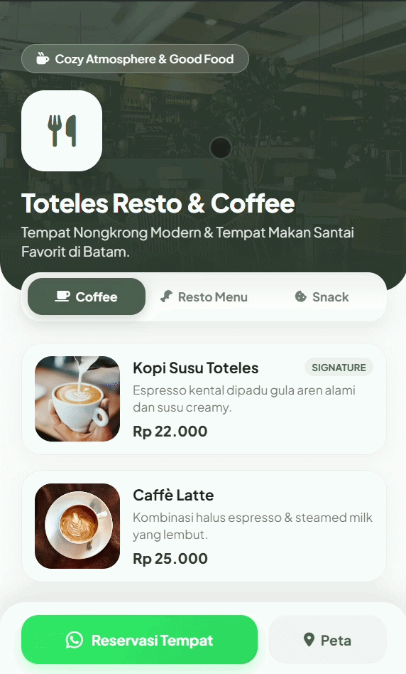 Toteles Resto Web